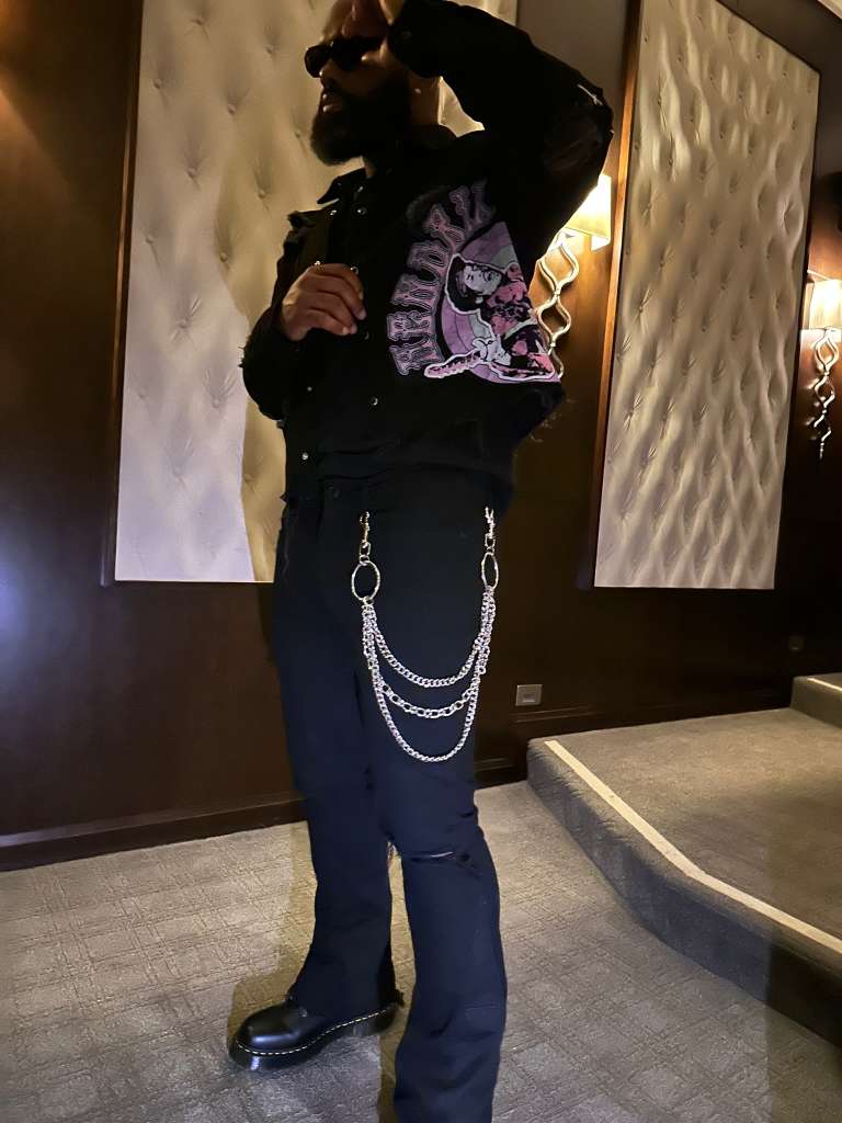 Audrey Graphic Denim Jacket