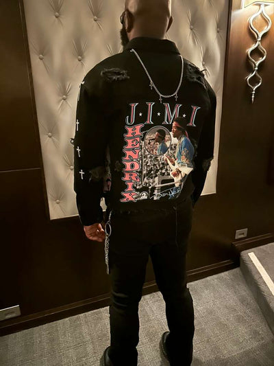 Audrey Graphic Denim Jacket